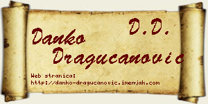 Danko Dragucanović vizit kartica